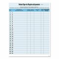 Tabbies HIPAA Labels, Patient Sign-In, 8.5 x 11, Blue, 23/Sheet, PK125 14541